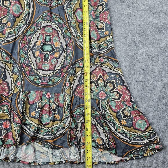 Johnny Was Dress Womens XXL Spezia Boho Floral Tie Front Coastal Fairy Romantic - Picture 6 of 10